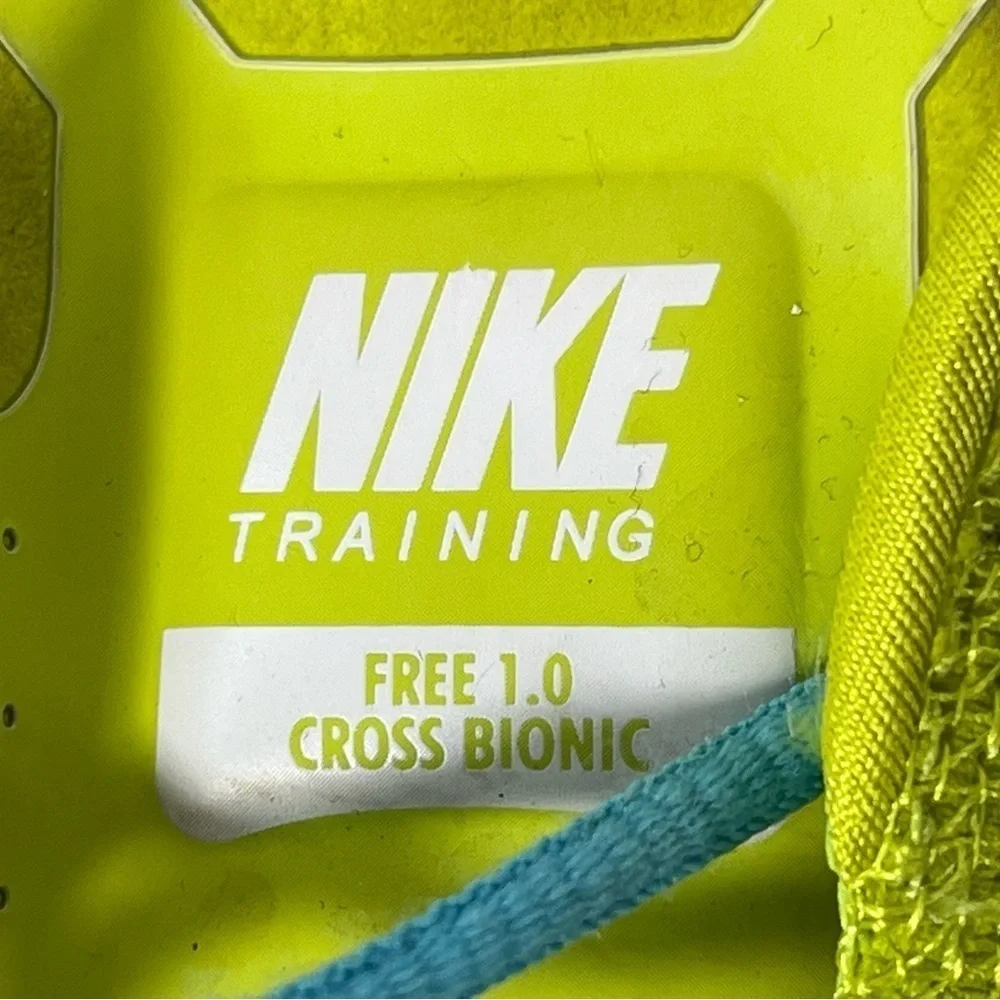 Nike Women Size 10 Free 1.0 Cross Bionic 641530-300 Yellow Running Shoe Sneakers - Picture 8 of 8